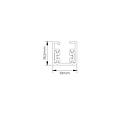 Fantasia Fantasia MICRO LINE Mini single-circuit track rail, length 2000 mm, white, Premium collection