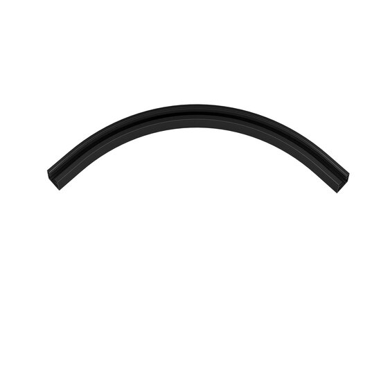 Fantasia Fantasia Micro Line curved inside-corner track section for 1-phase (1F) track systems, black finish