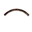 Fantasia Fantasia Micro Line Mini 1F-Track Curve Inside - inner curve for 1-phase track, brushed bronze finish