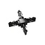 Fantasia Fantasia MICRO LINE X-connector – raccord noir pour le système de rail MICRO LINE, collection Premium
