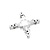 Fantasia Fantasia Micro Line conector en X para carril, blanco