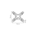 Fantasia Fantasia Micro Line X-connector wit - koppelstuk voor het Micro Line railverlichtingssysteem