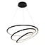 Fantasia Fantasia BOA XL Pendelleuchte in Schwarz, Durchmesser 73 cm, dimmbare SMD-LED 88W / 3080 Lumen, 3000K warmweiß, 3 Meter Kabel