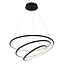 Fantasia Suspension Fantasia BOA XL noire, diamètre 73 cm, LED SMD dimmable 88W / 3080 lumens, 3000K blanc chaud, câble de 3 mètres
