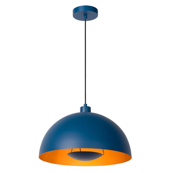 LUCIDE LUCIDE SIEMON - Pendant Light - Stylish blue pendant for indoor use