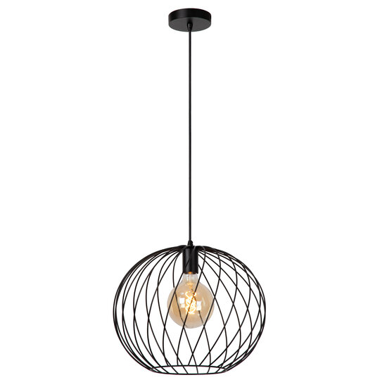 LUCIDE LUCIDE DANZA - Stijlvolle Hanglamp Ø 40 cm in Zwart