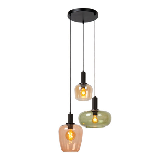 LUCIDE LUCIDE ILONA - Lámpara colgante - 3xE27 - Iluminación elegante para interiores