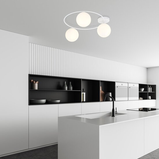 Emibig Emibig SOPRA 3 WH OPAL - Minimalistische Deckenlampe für stilvolle Räume