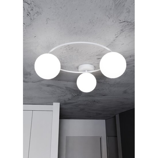 Emibig Emibig SOPRA 3 WH OPAL - Lámpara de techo minimalista para espacios elegantes