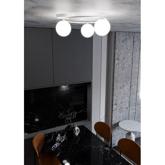 Emibig Emibig SOPRA 3 WH OPAL - Minimalist ceiling lamp for any space