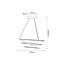 Fantasia Boa große Spiral-Pendelleuchte in Weiß, dimmbare 88W integrierte LED, 5720 Lumen, 3000K warmweiß, Ø73 cm