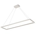 Fantasia Fantasia rechthoekige design hanglamp in wit, 30x120 cm, met geintegreerde dimbare LED van 53 W