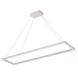 Suspension design Fantasia rectangle blanche, 53W LED