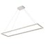 Fantasia Fantasia rechthoekige design hanglamp in wit, 30x120 cm, met geintegreerde dimbare LED van 53 W