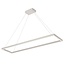 Fantasia Lampara colgante de diseno Fantasia rectangular en blanco, 30x120 cm, con LED integrado regulable de 53 W