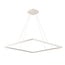 Fantasia Guri lámpara colgante LED cuadrada blanca, 90x90 cm, LED 98W, 5292 lúmenes, 3000K blanco cálido, regulable, IP20