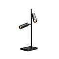 Fantasia Fantasia Lopal Tischlampe schwarz mit 2 verstellbaren Spots, dimmbare COB-LED, 2700K warmweiß