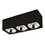 Fantasia Fantasia BOX-3L plafonnier 3 spots noir, AR111 LED incl.