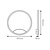 Fantasia ORSO LED ring wall/ceiling light 25W dimmable black