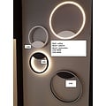 Fantasia ORSO ring wall/ceiling light, black aluminium, 25W LED 3000K, 1265 lumen, dimmable, Ø400 mm