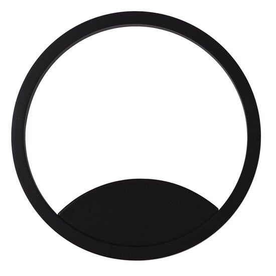 Fantasia ORSO ring wall/ceiling light, black aluminium, 25W LED 3000K, 1265 lumen, dimmable, Ø400 mm