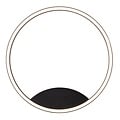 Fantasia ORSO ring wall/ceiling light, black aluminium, 25W LED 3000K, 1265 lumen, dimmable, Ø400 mm