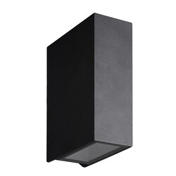 Baku aplique de pared exterior negro, luz arriba y abajo, IP54