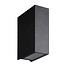 Fantasia Baku aplique LED de exterior negro, luz arriba y abajo, 300 lúmenes, 3000K, IP54, 93x44x125mm