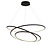 Fantasia BOA suspension LED spirale noire Ø90cm dimmable