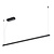 Fantasia GURI pendant light narrow light line black 180cm dimmable