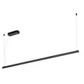 Fantasia Guri lámpara colgante LED lineal 240 cm, aluminio negro, 52W, 1902 lúmenes, 3000K blanco cálido, regulable, IP20