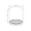 Fantasia Box ronde opbouwspot in zwart aluminium met poedercoating, incl. dimbare AR111 LED 12,4W 2700K, 1386 lumen