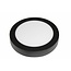 Fantasia FLUKE aplique de pared LED regulable, redondo, borde negro, 18W, 1440 lúmenes, blanco cálido 3000K