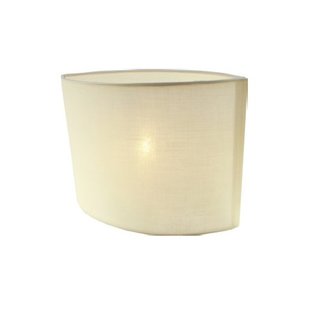 Lampenschirm schwarz/ecru/taupe Stoff oval 260mm für ARM-304/306