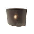 Lampenschirm schwarz/ecru/taupe Stoff oval 260mm für ARM-304/306