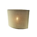 Lampenschirm schwarz/ecru/taupe Stoff oval 260mm für ARM-304/306