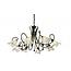 Fantasia Kiss suspension antique noir-or, classique, 8x G9 28W compris, diamètre 690 mm