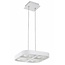 Fantasia Galaxy pendant light above the dining table, square 302x302mm, 4 adjustable LED spots 5W, dimmable