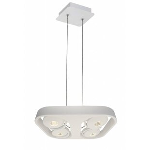Lámpara colgante Fantasia Galaxy comedor LED 4x10W blanca