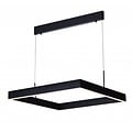 Fantasia Pure Hängelampe quadratisch, Aluminium, LED 31W 3000K 2170 Lumen, 615mm, dimmbar, dunkles Kupferbraun