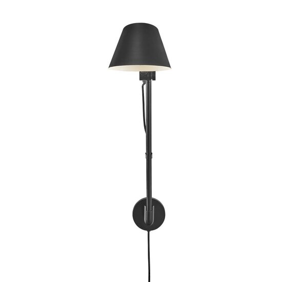 Moderne, minimalistische und multifunktionale Design-Wandleuchte – schwarz