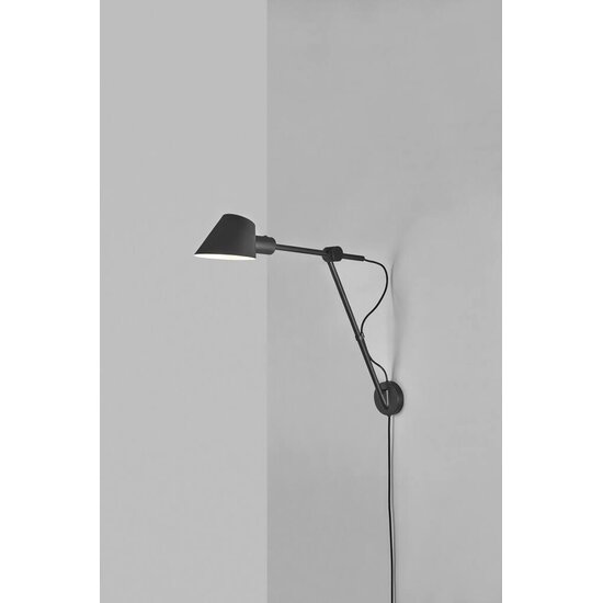 Moderne, minimalistische und multifunktionale Design-Wandleuchte – schwarz