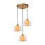 LUCIDE OUTLET - LUCIDE GUNHILD - Élégante Suspension Transparente avec 3xE27