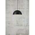 Ellen 40 hanglamp, halfronde kap in staal, diameter 400 mm, E27 fitting, verstelbare kabel tot 2 m, wit