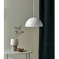 Ellen 40 hanglamp, halfronde kap in staal, diameter 400 mm, E27 fitting, verstelbare kabel tot 2 m, wit