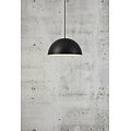 Ellen 40 hanglamp, halfronde kap in staal, diameter 400 mm, E27 fitting, verstelbare kabel tot 2 m, wit