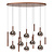 LUCIDE Lucide JASMINE - Hanglamp - LED Dimb. - CCT - 14x4,4W 2200K/3300K - Geschikt voor vide en hoge plafonds - Koper - Premium