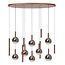 LUCIDE Lucide JASMINE - Hanglamp - LED Dimb. - CCT - 14x4,4W 2200K/3300K - Geschikt voor vide en hoge plafonds - Koper - Premium