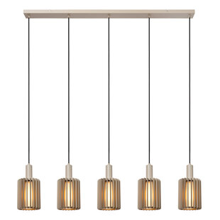 Lucide LAMBRES - Hanglamp - 5xE27 - Taupe