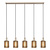 LUCIDE Lucide LAMBRES - Hanglamp - 5xE27 - Taupe
